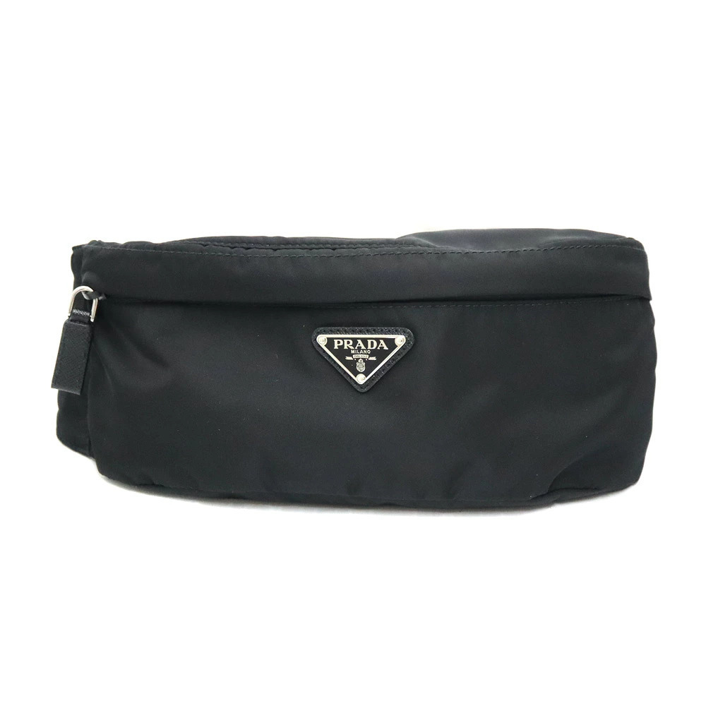 Prada Saffiano Belt Bag Re Black